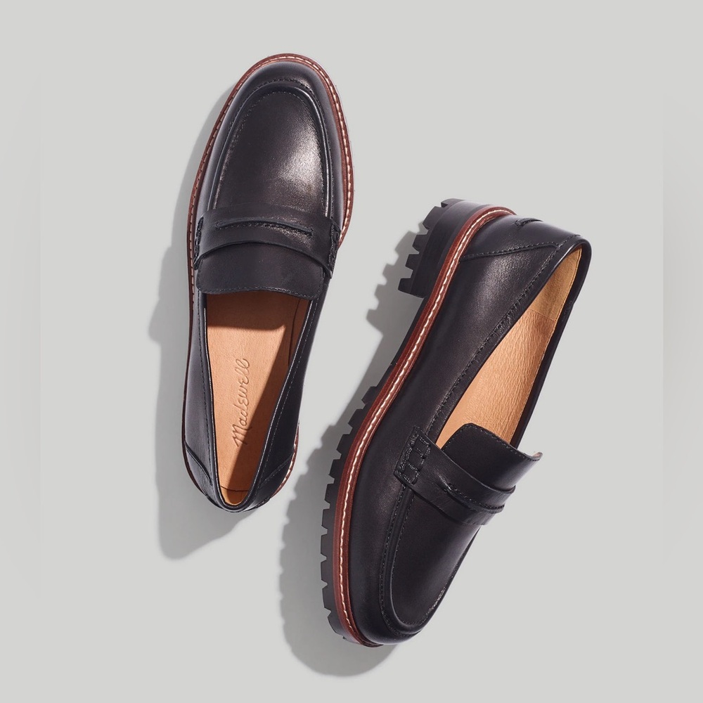 Madewell The Corinne Lugsole Loafer in black